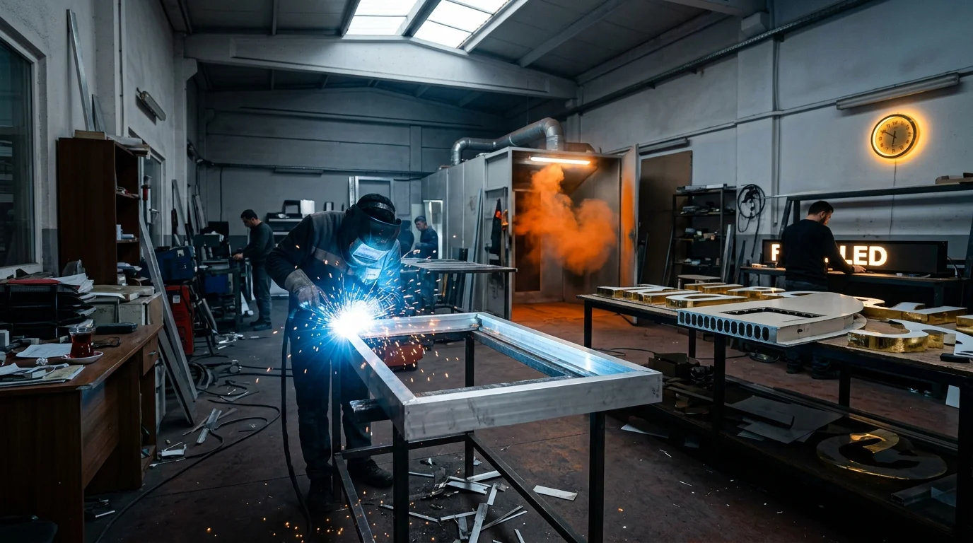 LED montajı ve kablolama tabela imalatı